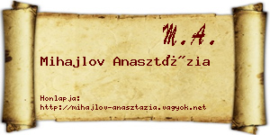 Mihajlov Anasztázia névjegykártya